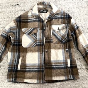 Zara Plaid Flannel Jacket